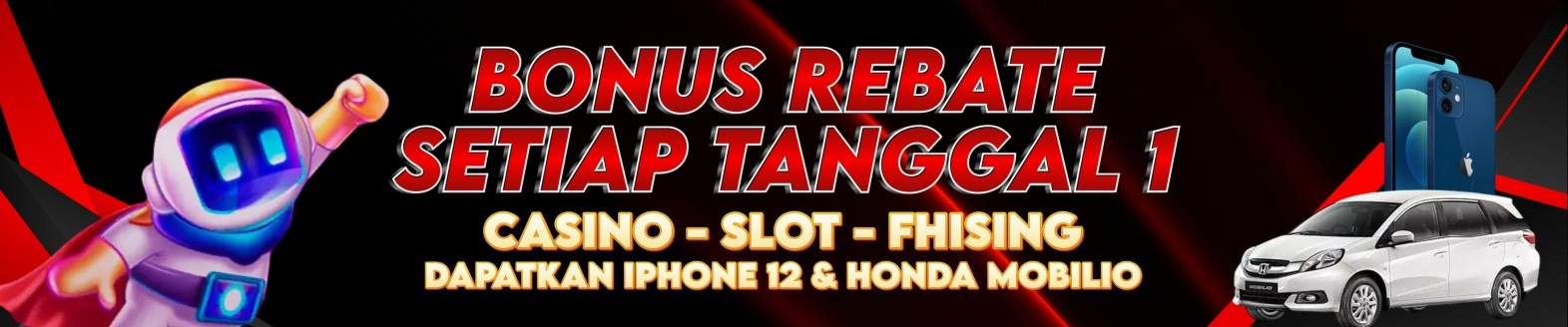 BONUS ROLLINGAN SETIAP TANGGAL 1 (SLOT,CASINO,TEMBAK IKAN)